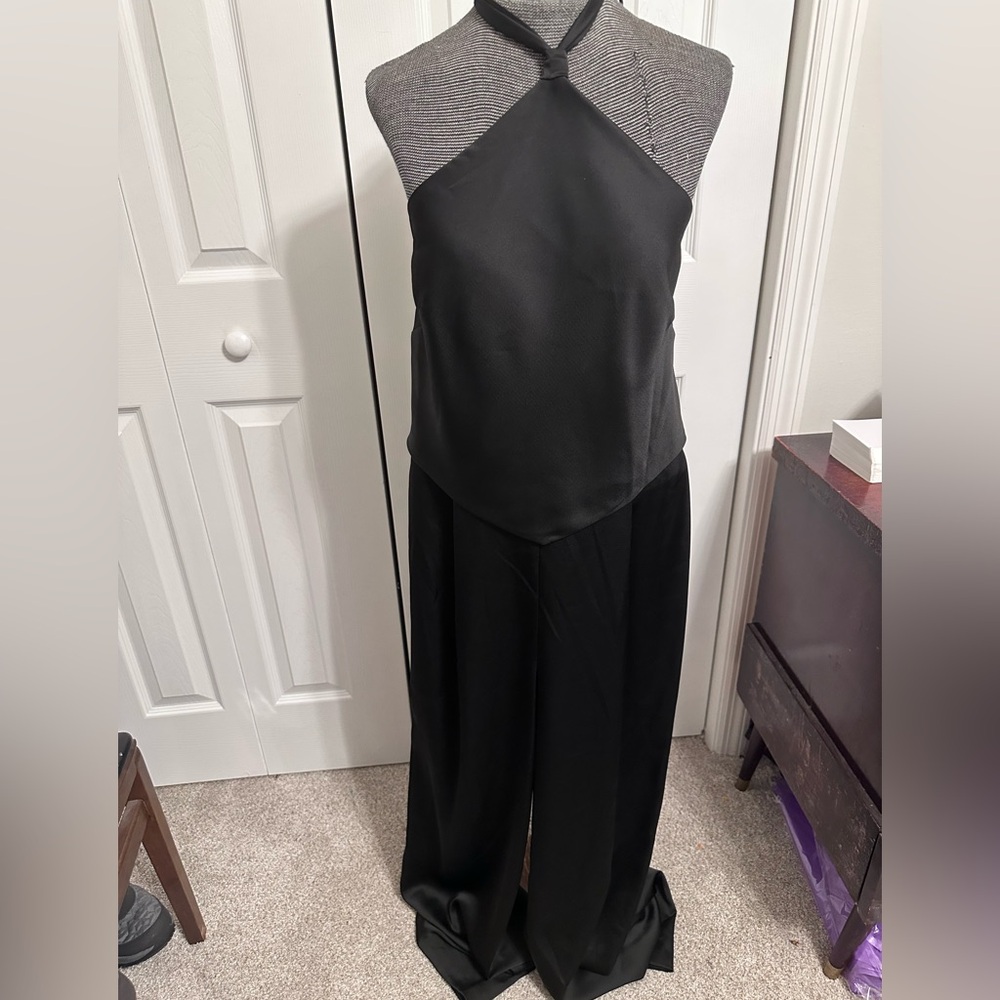 Aqua Black Jumpsuit 100% Bloomingdale's exclusive